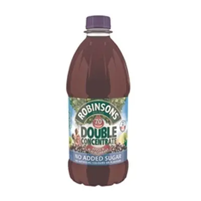 Robinsons Double Concentrate Apple/Blackcurrant (2 Pack)