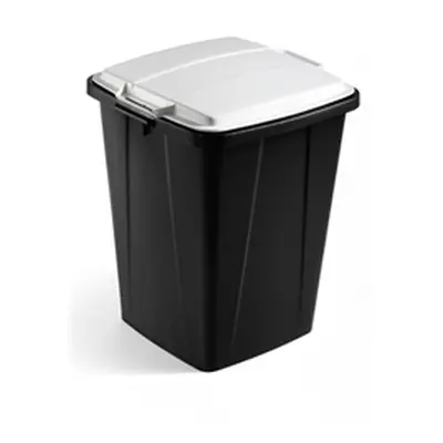 Durable DURABIN 90L ECO Black + Grey Lid