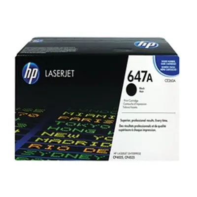 HP 647A Black Original LaserJet Toner Cartridge (CE260A)