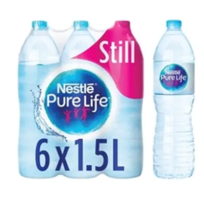 Nestle Pure Life Water 1.5 Litre Bottle (Pack of 6) 12395315