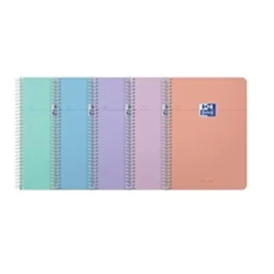 Oxford Smart Pastel Notebook Ruled Assorted A5 (Pack of 5) 400187022