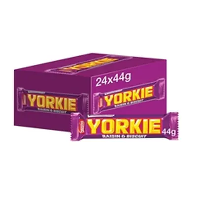 Nestle Yorkie Raisin and Biscuit Chocolate Bar 44g (24 Pack) 12360869