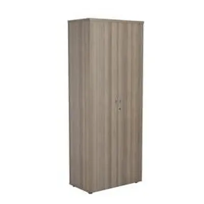 Mezzo Cupboard 2000 4 Shelf Lockable -Grey Oak 4 Shelf -WDS2045CPGO