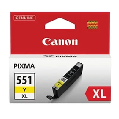 Canon CLI-551XLY Inkjet Cartridge High Yield Yellow 6446B001