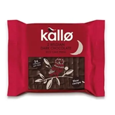 Kallo Belgian Dark Chocolate Rice Cake Thins Two Pack (Pack 30)