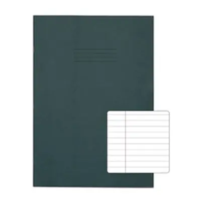 Rhino A4 Plus Exercise Book Dark Green Ruled 80 page (Pack 50) VDU080