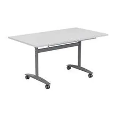 Allegro Tilting Table 1200x800 - White Top and Silver/Ref OTT1280SVWH