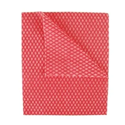 2Work Economy Cloth 420x350mm Red (Pack of 50) CCRC42BDI