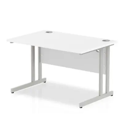 Impulse Cantilever 1200 Rectangle Desk White - I000305