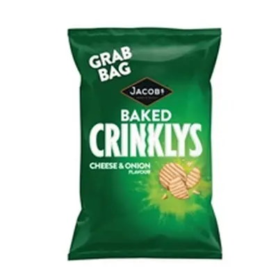 Jacobs Crinklys Cheese and Onion 45g (Pack of 30) 27812