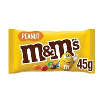 MMs Crunchy Peanut + Milk Chocolate Bag 45g (Pack of 24) 100531