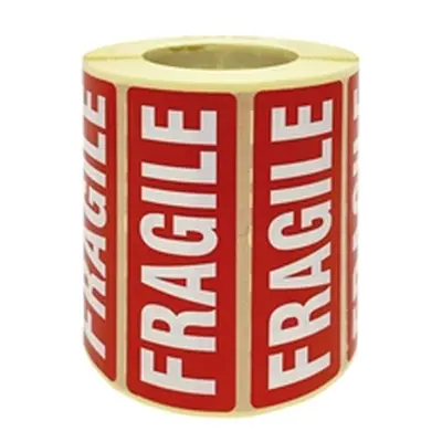 Fragile Parcel Labels 1000 Per Roll MA07624