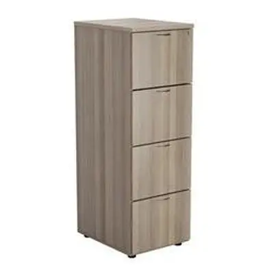 Mezzo 4 Drawer Filing Cabinet - Grey Oak - TES4FCGO