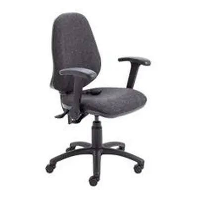 Calypso Ergo Chair With Folding Arms - Charcoal - CH2810CH+AC1082