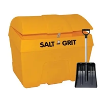 Slingsby Heavy Duty Salt and Grit Bin with Hasp Yellow 200L