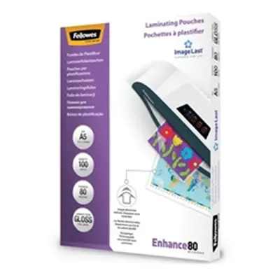 Fellowes ImageLast A5 Laminating Pouch 80 Micron Clear Gloss Pack 100