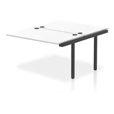 Impulse Bench B2B Ext Kit 1200 Black Frame Office Bench Desk White