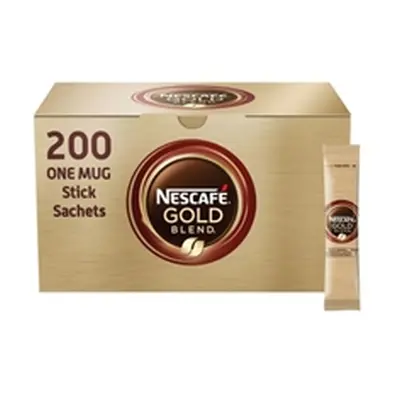 Nescafe Gold Blend One Cup Sticks Coffee Sachets (Pack 200) 12340523