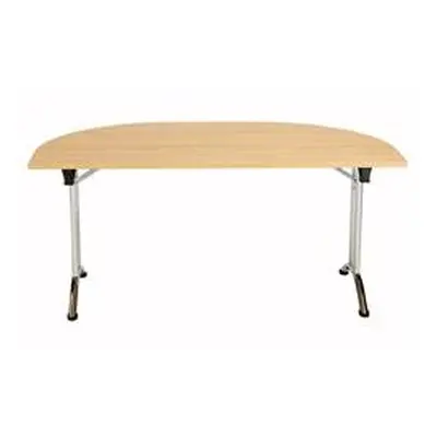 Allegro Folding Table 1600x800 Chrome Frame Oak Ref OUFT1680DENDCRNO