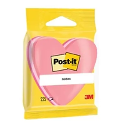 Post-it Notes 70 x 70mm Heart Pink (12 Pack) 2007H