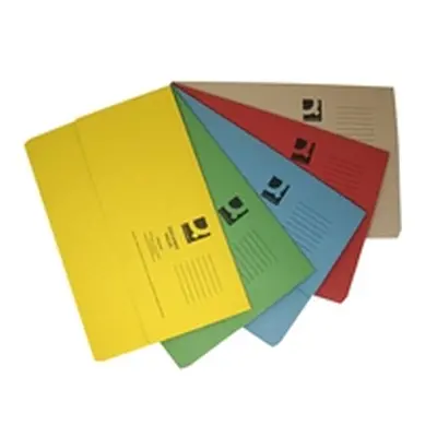 Q-Connect Document Wallets Foolscap Assorted (50 Pack) KF01490