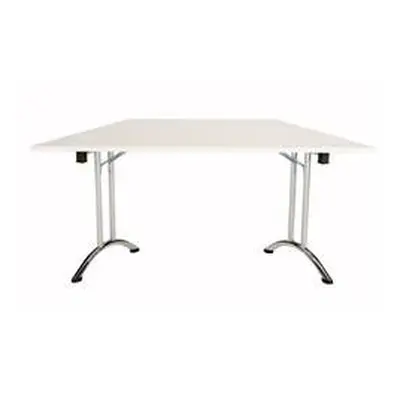 Allegro Folding Table 1600x800 Chrome/White top Ref OUFT1680TRAPCRWH