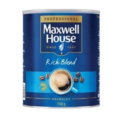 Maxwell House Coffee Granules 750g Tin Rich Blend