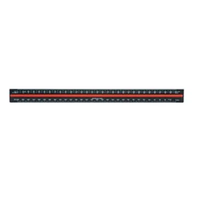 Linex Tri-Scale Ruler 30cm Aluminium Black H382