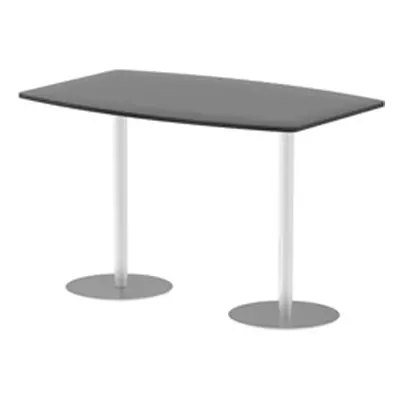 Italia 1800mm Poseur High Gloss Table Black Top 1145mm High Leg