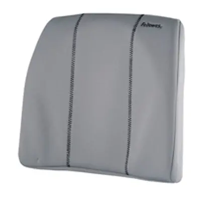 Fellowes Slimline Back Support Soft-touch Fabric Graphite - 9190901