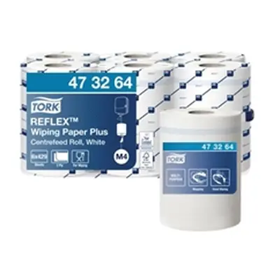 Tork Reflex M4 Centrefeed Roll 2-Ply 150m White (6 Pack) 473264