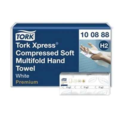 Tork Xpress Compressed Soft Multifold Hand Towels White (Pack 2040)