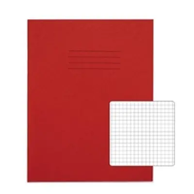 Rhino Exercise Book Square 5mm 230x180mm Red 80 Pa ge Pack of 100 3P