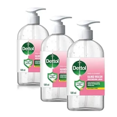 Dettol Pro Liquid Hand Soap 500ml (Pack of 3) 3 For 2