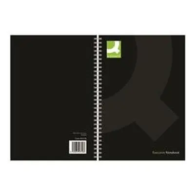 Q-Connect Hardback Wirebound Book A5 Black 160pp Pk 3 - KF03728