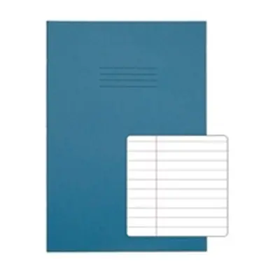 Rhino A4 Exercise Book 80 Page Ruled F8M Light Blue (Pack 50) - VEX668