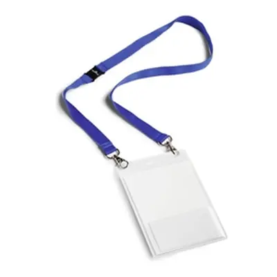 Durable Lanyard Event Badge A6 Blue