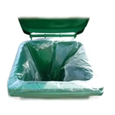 2Work Wheelie Bin Liner Clear (100 Pack)