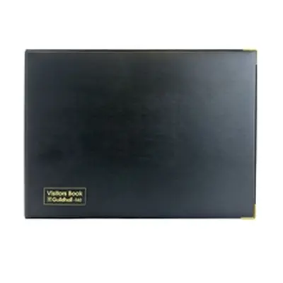 Exacompta Guildhall Loose-Leaf Visitors Book Landscape Black T40