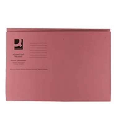 Q-Connect Square Cut Folder Mediumweight 250gsm Foolscap - KF01187