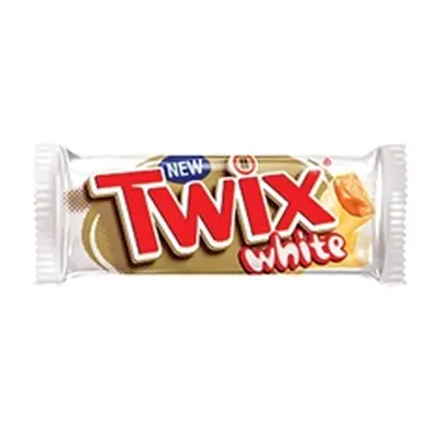 Mars Twix Caramel + White Chocolate Fingers Bar 46g (Pack of 20)