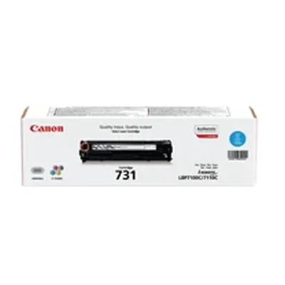 Canon 731 Laser Toner Cartridge Page Life 1500pp Cyan Ref 731C