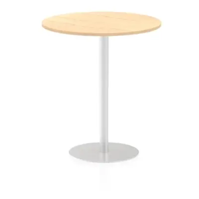 Italia 1000mm Poseur Round Table Maple Top 1145mm High Leg