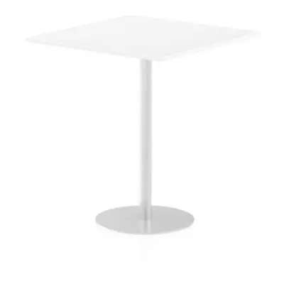 Italia 1000mm Poseur Square Table White Top 1145mm High Leg