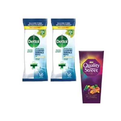 Dettol Antibacterial Cleansing Wipes Pack of 126 3189500S