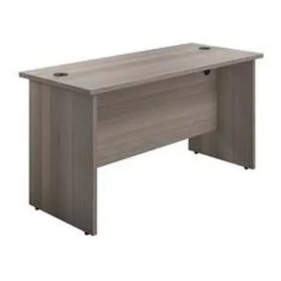 Mezzo 1400 X 600 Rectangular Workstation - Grey Oak Ref PAN1460RECGO