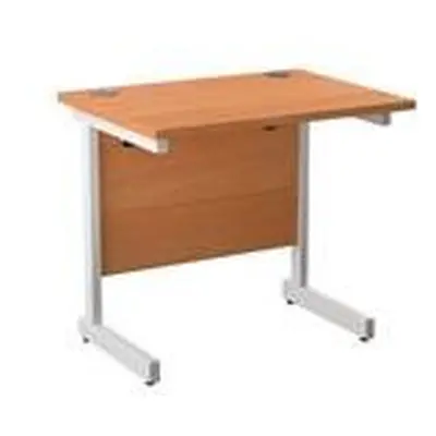 Mezzo 800x600 White/Cantilever Workstation-Beech Ref SU8060RECBEWH