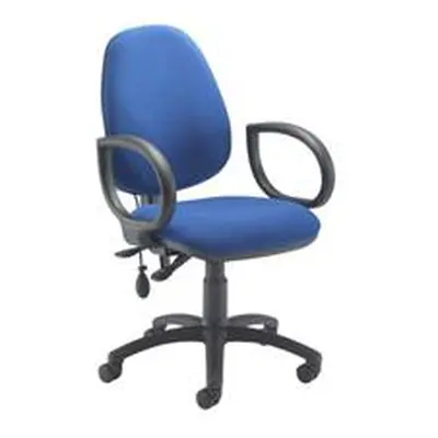 Calypso Ergo Chair With Fixed Arms - Royal Blue - CH2810RB+AC1002