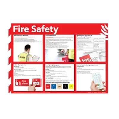 Health and Safety 420x594mm Fire Safety Poster