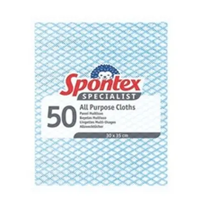 Spontex Specialist All Purpose Cloths Blue (Pack of 50) 19900102